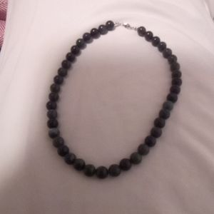 Dragon blood Jasper beaded necklace.